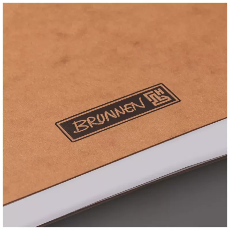Brunnen FACT!plus A5 geruit notitieboek 96 blad bruin