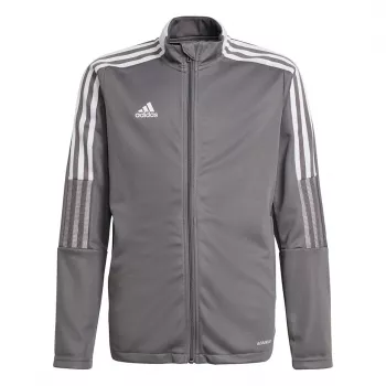 adidas Tiro 21 trackjack kinderen Grey Four GM7311 maat 116 cm