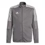 adidas Tiro 21 trackjack kinderen Grey Four GM7311 maat 116 cm