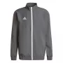 adidas Entrada 22 Presentatiejas Heren Grijs Rits Gerecycled Polyester Voetbaltraining
