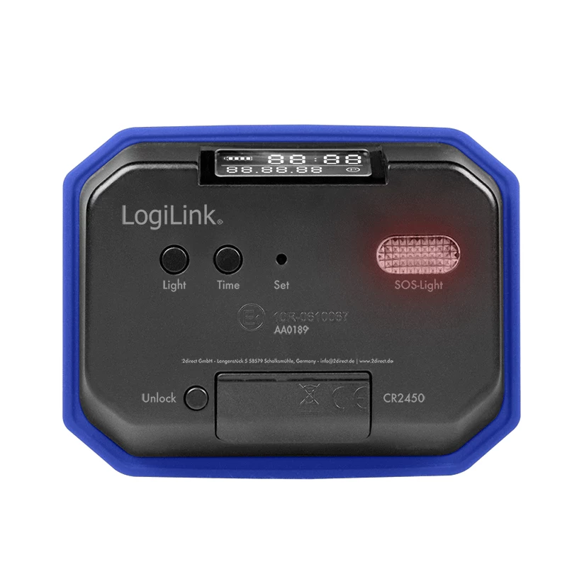 LogiLink Elektronische parkeerschijf, KBA-gecertificeerd, Blauw