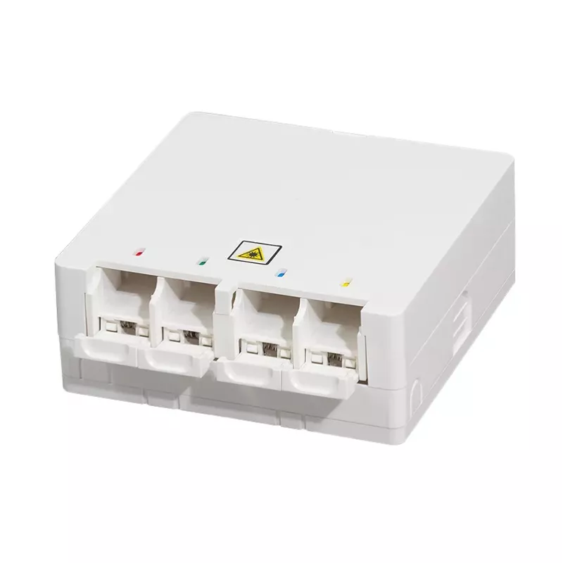 LOGILINK FTTH Afsluitdoos FB1007, 4 poorten, wand- of DIN-railmontage, Wit