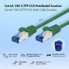 LogiLink Cat.6A S/FTP LSZH Patchkabel, CCA, Groen, 10 m, EconLine