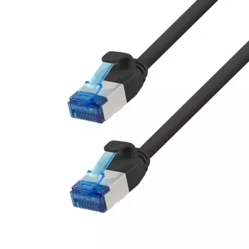LogiLink SlimLine Cat.6A S/FTP LSZH Patchkabel, 20 m, Zwart