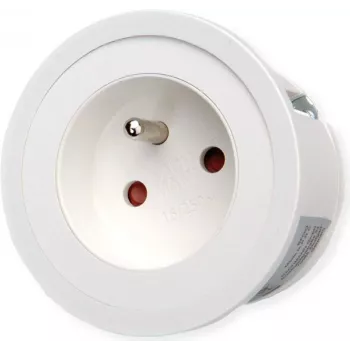 Bachmann PIX 1xUTE 2.0m AEH RAL9010 inbouwstopcontact Schuko met los uiteinde