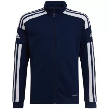 adidas Squadra 21 trainingssweatshirt met doorlopende rits marineblauw jeugd 152cm