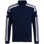 adidas Squadra 21 trainingssweatshirt met doorlopende rits marineblauw jeugd 152cm