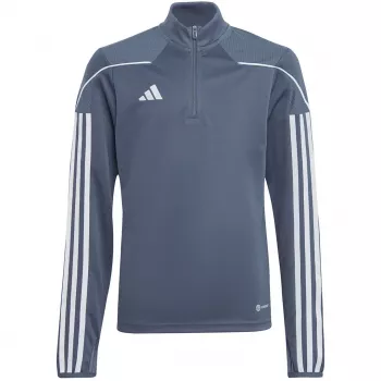 adidas Tiro 23 League trainingsjack grijs wit jeugd 152cm HS3491