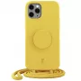 Just Elegance PopGrip hoes voor iPhone 11 Pro – gele konijnenpoot