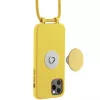 Just Elegance PopGrip hoes voor iPhone 11 Pro – gele konijnenpoot