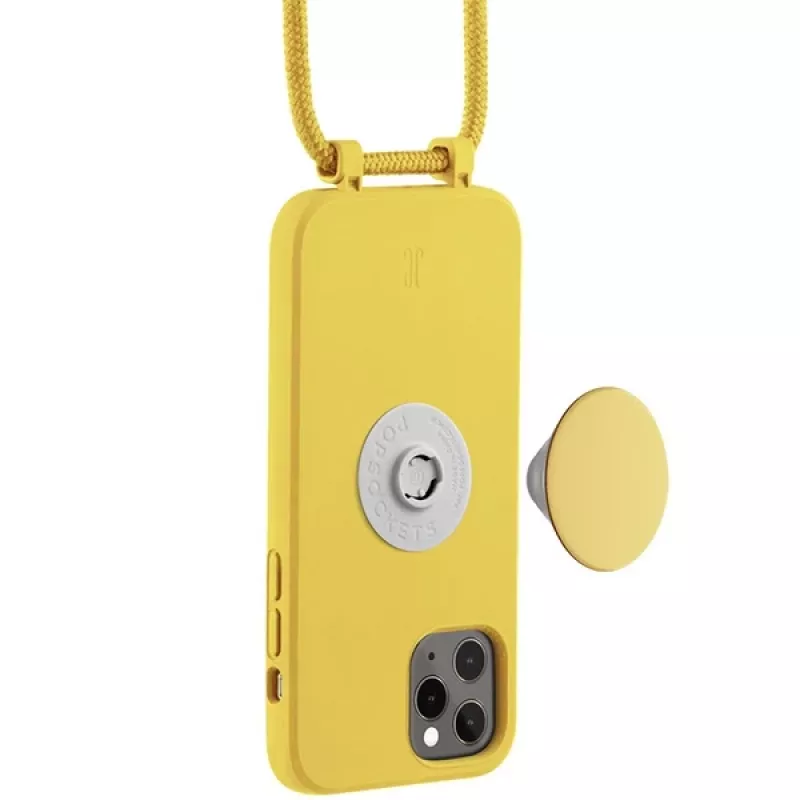 Just Elegance PopGrip hoes voor iPhone 11 Pro – gele konijnenpoot
