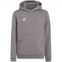 adidas Entrada 22 hoody middelgrijs heather kinderen 128 cm