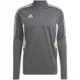 adidas Condivo 22 heren trainings-sweatshirt 1/2 rits grijs/wit HD2312