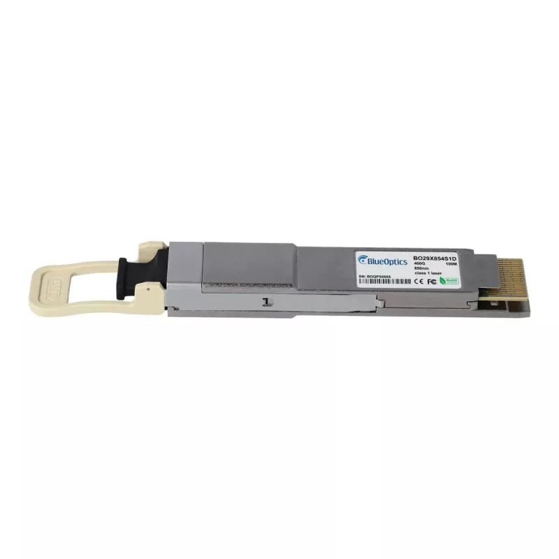 BlueOptics QSFP-DD 400GBASE-DR4 transceiver, MPO-12, 1310nm, 500m SMF, compatibel met Finisar FTCD8613E2PCM