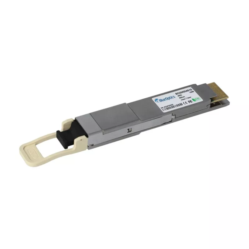 BlueOptics QSFP-DD 400GBASE-DR4 transceiver, MPO-12, 1310nm, 500m SMF, compatibel met Finisar FTCD8613E2PCM