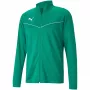 PUMA teamRISE trainingspolyjack groen 657392 05 S - herenvoetbaljack met doorlopende rits