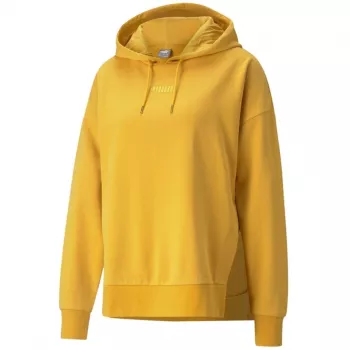 PUMA dames HER Hoodie TR lichtgeel Relaxed Fit