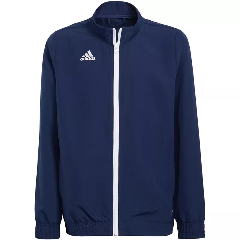 adidas Entrada 22 presentatiejack navy blauw jeugd 128cm