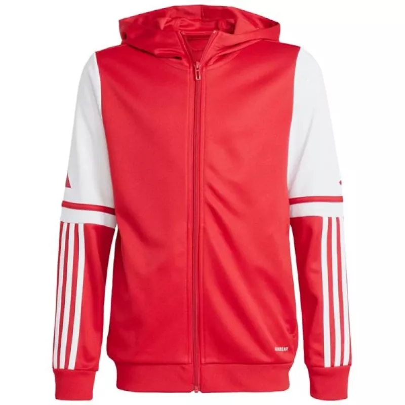 adidas Squadra 25 hoody kinderen unisex rood/wit JD4801 maat 128cm