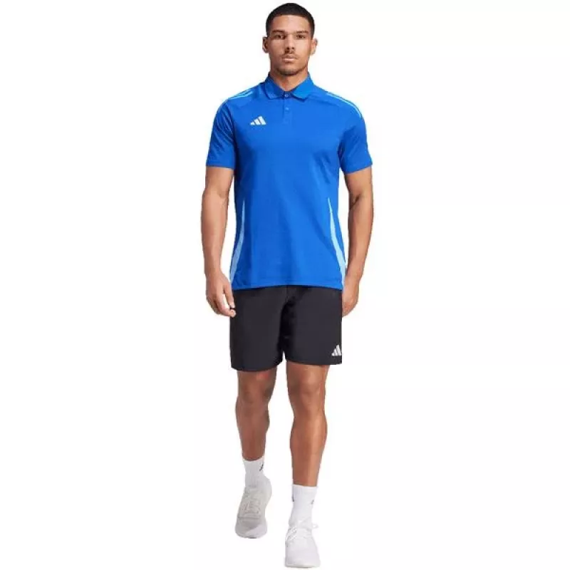 adidas Tiro 24 Competition poloshirt heren Team Royal Blue/wit 2XL