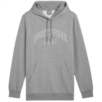 PUMA Essentials+ Logo LAB Gradient Hoodie FL Grey heren fleece pullover maat L
