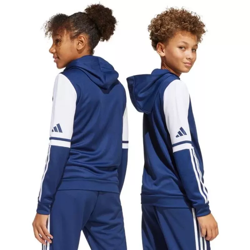 adidas Squadra 25 hoody kinderen Navy Blauw/wit 164cm