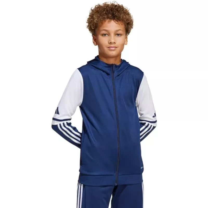adidas Squadra 25 hoody kinderen Navy Blauw/wit 164cm