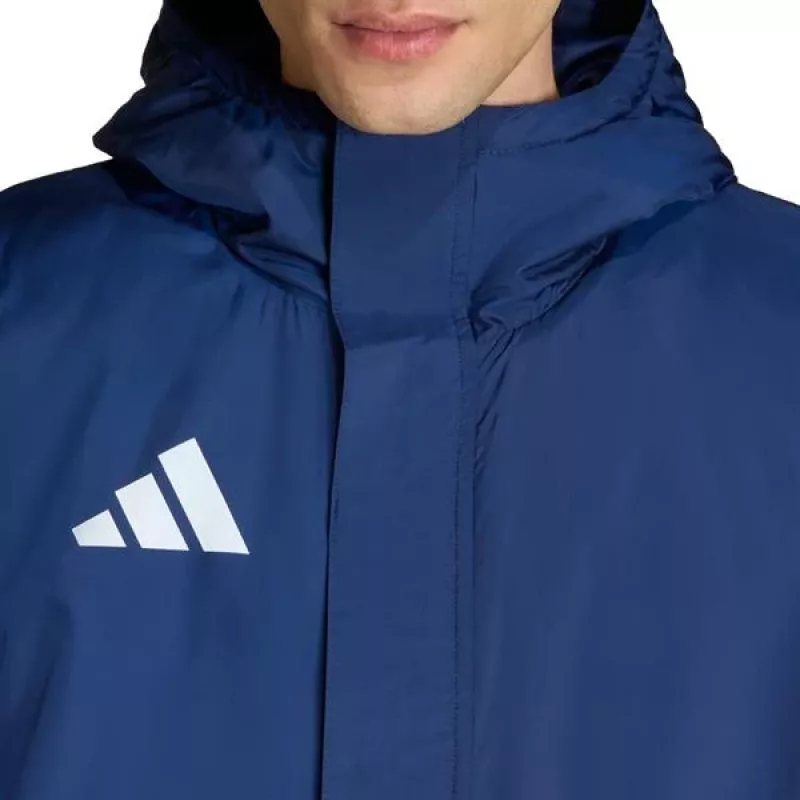 adidas Entrada 26 Stadium jacket heren navy gerecycled polyester full zip hooded L