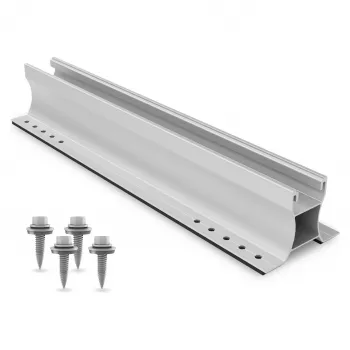 K2 Systems Home K2 2004596 MiniRail 60 Set - 600 mm Aluminium Zonnepaneel Montagerail voor Trapeziumdaken