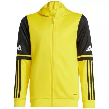 adidas Squadra 25 hoody kinderen geel/zwart 140 cm