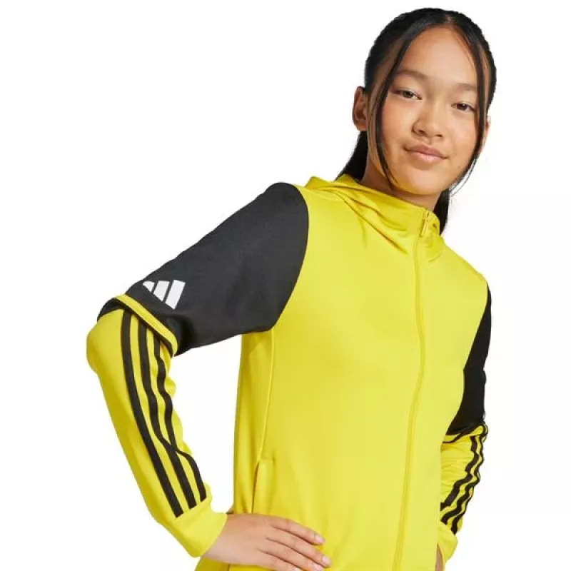 adidas Squadra 25 hoody kinderen geel/zwart 140 cm