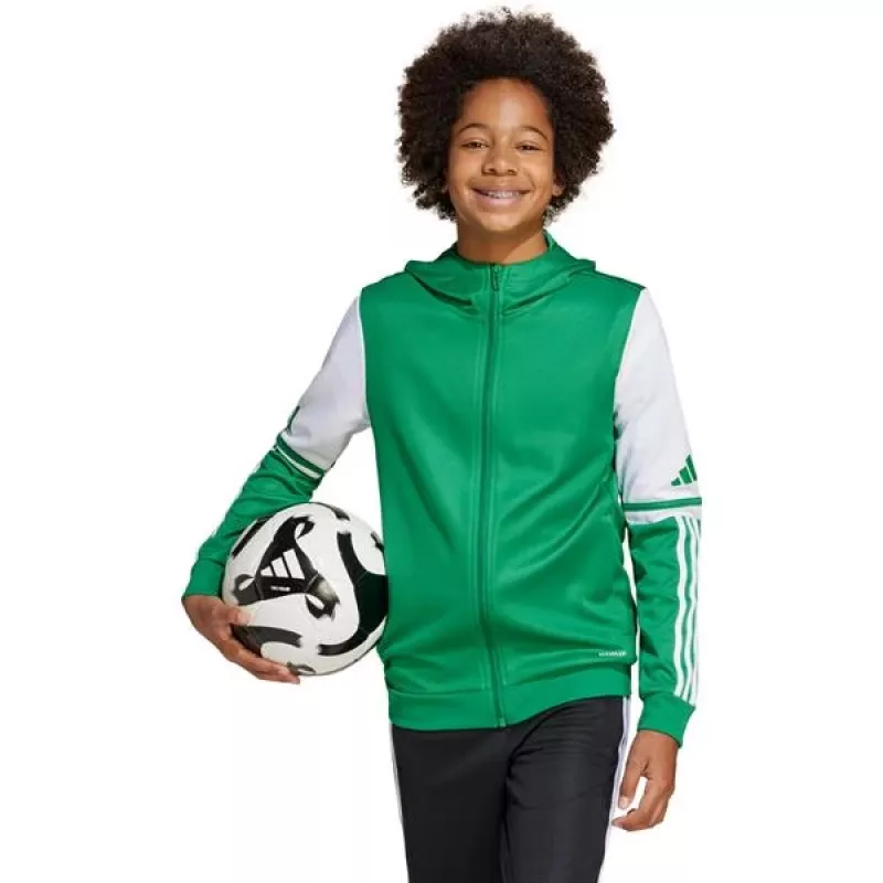 adidas Squadra 25 hoody kinderen groen/wit 152cm