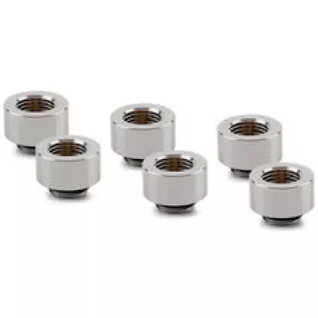 Thermal Grizzly DeltaMate verlengfitting - MF10, glanzend nikkel, 6-pack