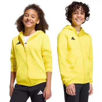 adidas Entrada 26 Full Zip Hoodie kinderen geel 140cm