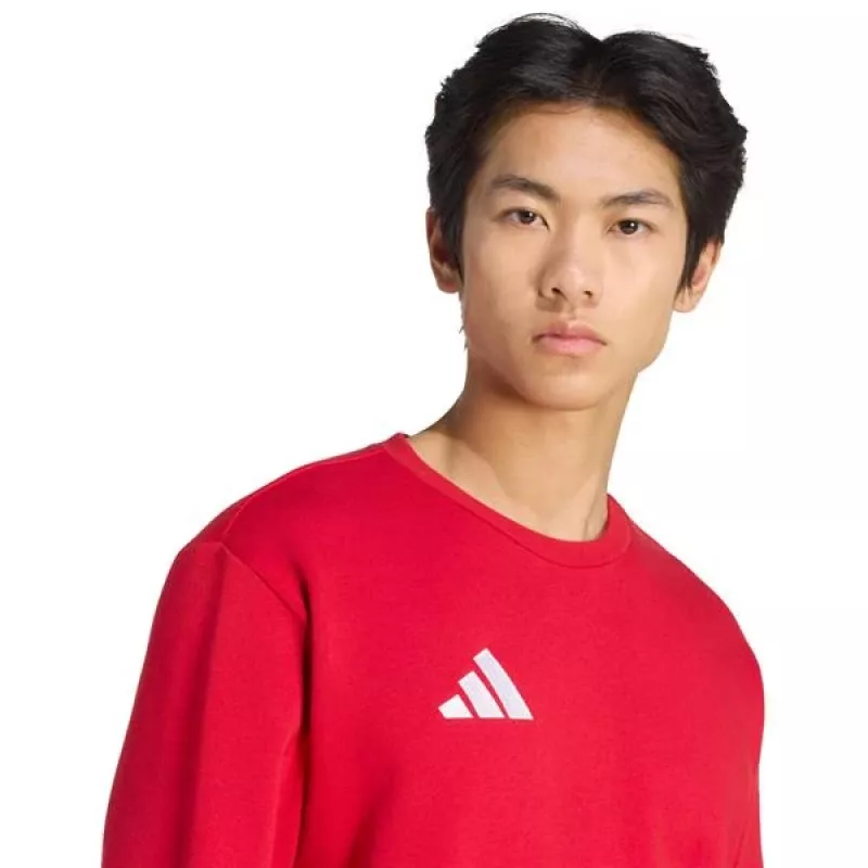 adidas Entrada 26 heren trainingssweatshirt Team Power Red/wit maat S