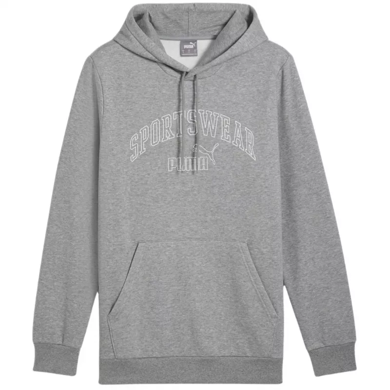 PUMA Essentials+ Logo LAB Gradient hoodie - middelgrijs melange - heren M