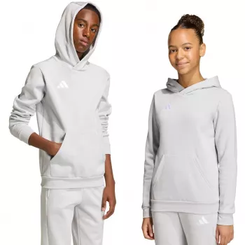 adidas Entrada 26 hoody kinderen grijs 128cm