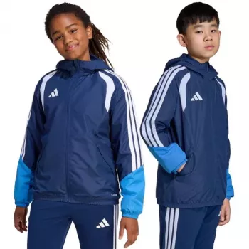 adidas Tiro 26 Competition All Weather kinderenjack blauw 152 cm