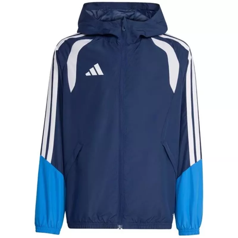 adidas Tiro 26 Competition All Weather kinderenjack blauw 152 cm