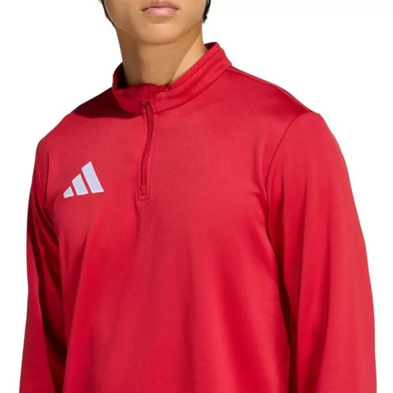 adidas Entrada 26 trainingsshirt heren rood kwartrits langarm JZ6650 M