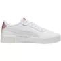 PUMA Carina 2.0 GirlPower dames-sneakers - wit/zwart/roze - EU 37