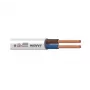 Kabel H03VV-F 3x0,75 Wit 50m