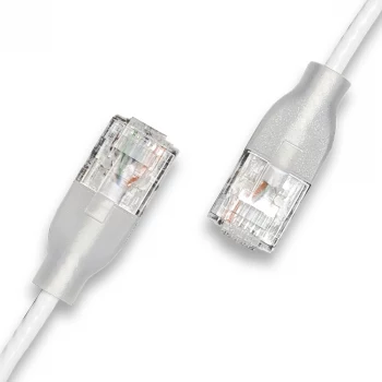WANTEC eGlow UTP CAT6a patchkabel, 0,5 m, wit