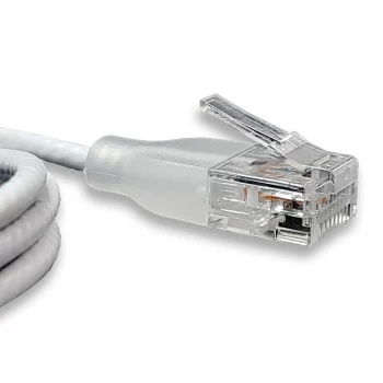 WANTEC eGlow UTP CAT6a patchkabel, 0,5 m, wit