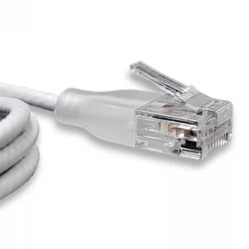 WANTEC eGlow UTP CAT6a patchkabel, 0,5 m, wit