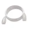 WANTEC eGlow UTP CAT6a patchkabel, 0,5 m, wit