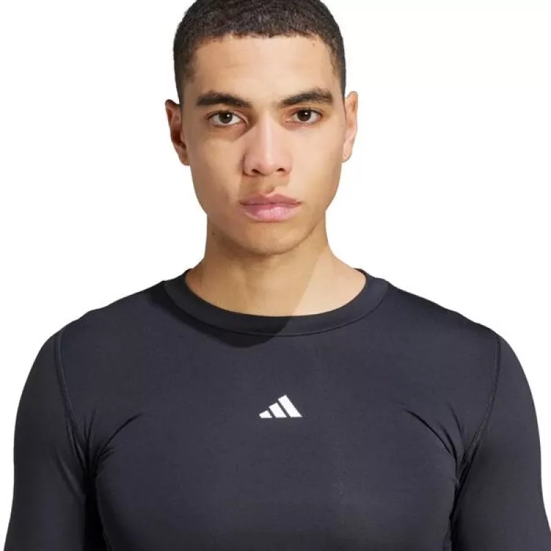 adidas Techfit langarmig trainingsshirt heren zwart S