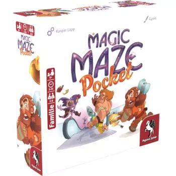 PEGASUS Magic Maze Pocket coöperatief realtime doolhofspel, 1-4 spelers, vanaf 8 jaar, 15 minuten