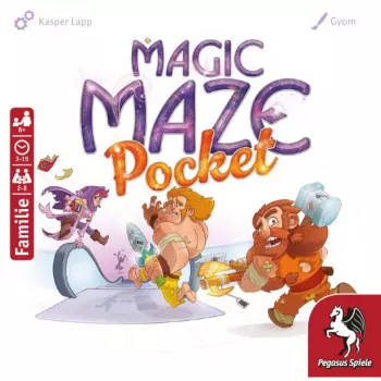PEGASUS Magic Maze Pocket coöperatief realtime doolhofspel, 1-4 spelers, vanaf 8 jaar, 15 minuten