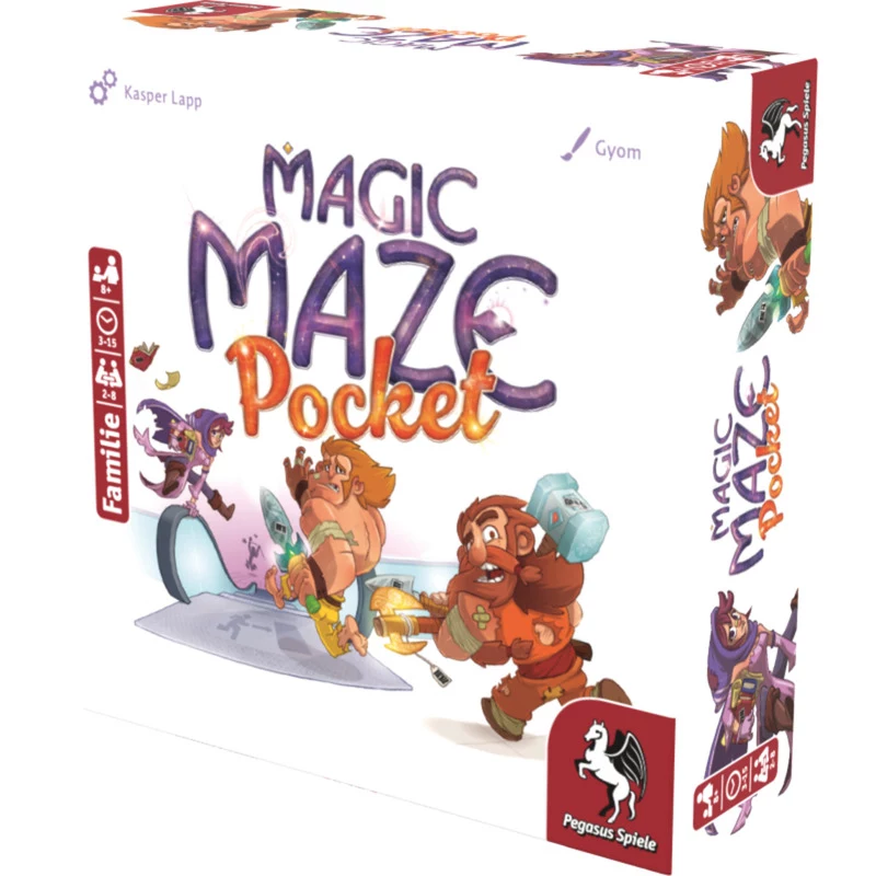 PEGASUS Magic Maze Pocket coöperatief realtime doolhofspel, 1-4 spelers, vanaf 8 jaar, 15 minuten